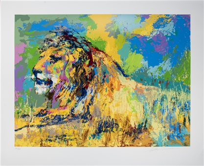 LeRoy Neiman "Resting Lion" 36x27 Serigraph  (275/385)